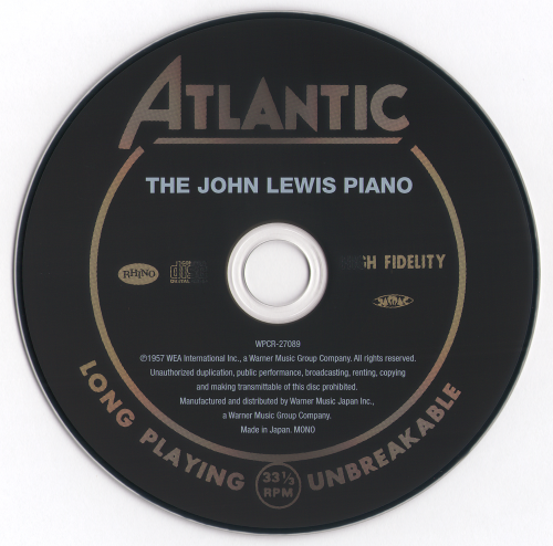 John Lewis - The John Lewis Piano (Japan Edition) (2012)