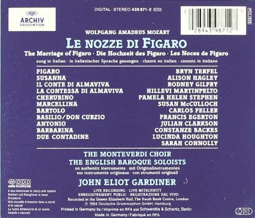 John Eliot Gardiner, The English Baroque Soloists - Mozart: Le Nozze di Figaro (1994)