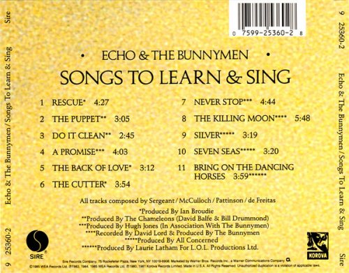 Echo & The Bunnymen - Songs To Learn & Sing (1985)