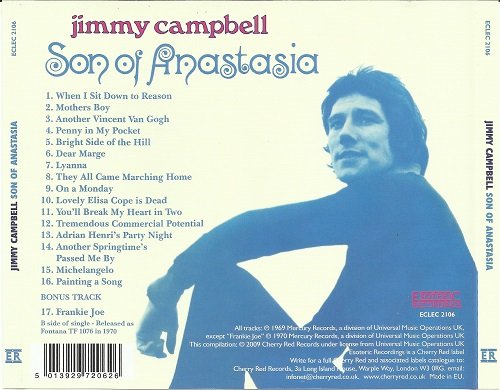 Jimmy Campbell - Son Of Anastasia (Reissue, Remastered) (1969/2009)