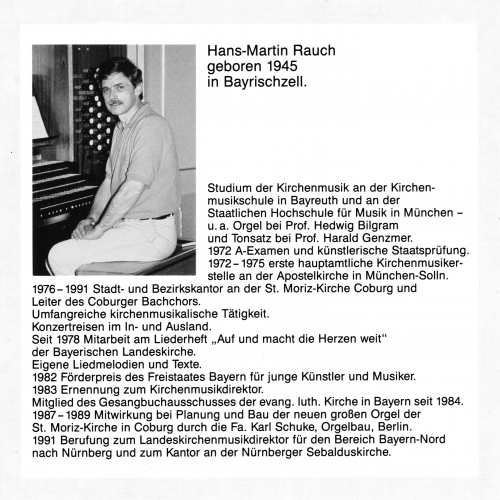 Bach - Hans-Martin Rauch spielt an der großen Orgel der St. Moriz-Kirche zu Coburg (1993)