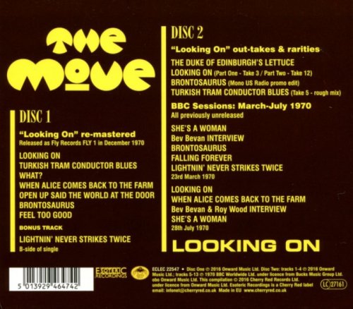 The Move - Looking On (Reissue, Remastered, DigiPak, 2×CD) (1970/2016)