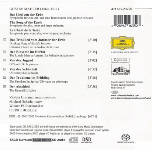 Pierre Boulez - Mahler: Das Lied von der Erde (2001) [2003 SACD]