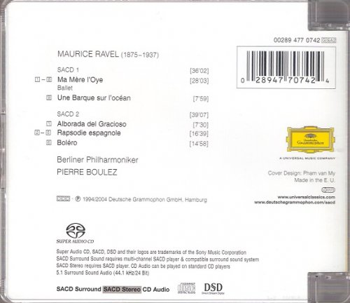 Pierre Boulez - Ravel: Bolero, Rapsodie Espagnole, Ma Mere L'Oye (1994) [2004 SACD]