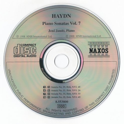 Jeno Jando -  Haydn: Piano Sonatas, Vol. 7 (1999)