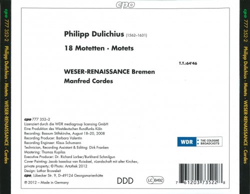 Weser-Renaissance, Manfred Cordes - Dulichius: Sacred Motets (2012)