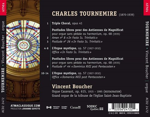 Vincent Boucher - Tournemire: Trinitas (2012)