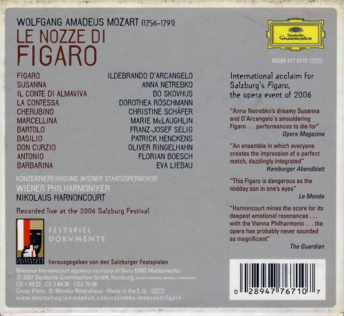 Netrebko, Roschmann, Harnoncourt - Mozart: Le Nozze Di Figaro (2007)