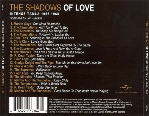 VA - The Shadows of Love: Jon Savage's Intense Tamla 1966-1968 (2006)