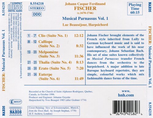 Luc Beausejour - Fischer: Musical Parnassus Vol.1 (Suites Nos. 1-6) (1999)