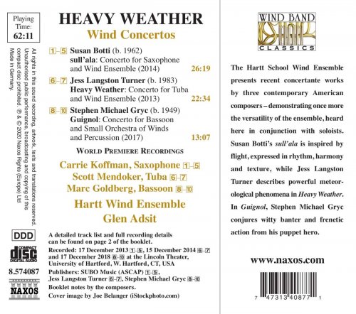 Hartt School Wind Ensemble feat. Glen Adsit - Heavy Weather (2020) [Hi-Res]