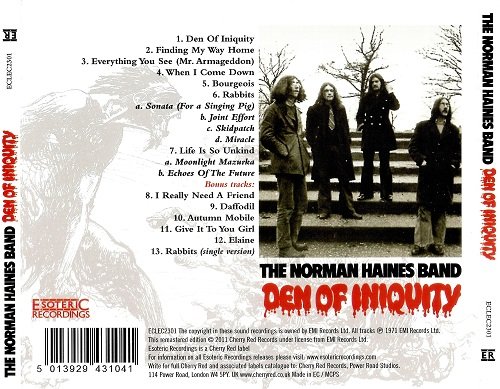 The Norman Haines Band - Den Of Iniquity (1971/2011)