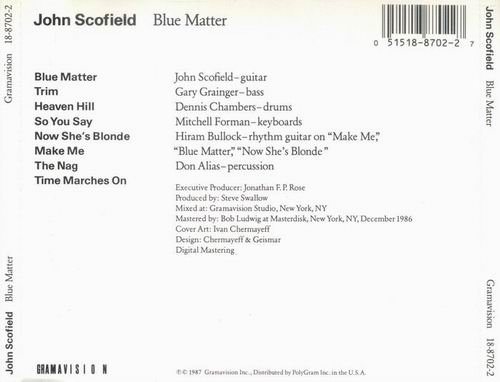 John Scofield - Blue Matter (1987)