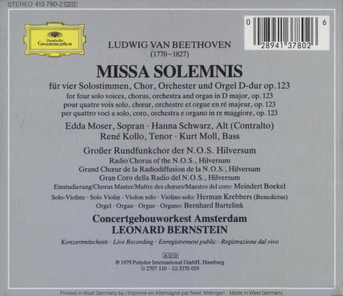 Leonard Bernstein - Beethoven: Missa Solemnis (1983) CD-Rip