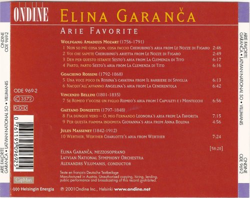 Elina Garanca - Arie Favorite (2001)