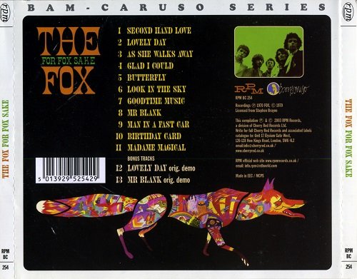 The Fox - For Fox Sake (Reissue) (1970/2003)