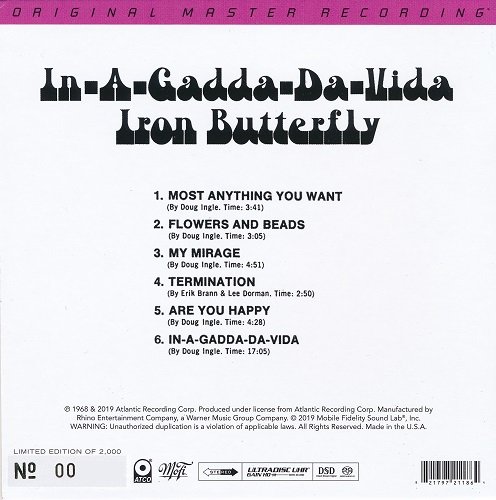 Iron Butterfly - In-A-Gadda-Da-Vida (1968) [2020 SACD]