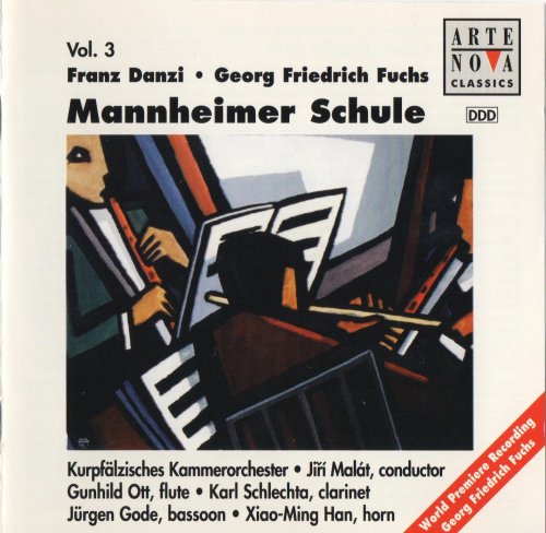 Karl Schlechta, Jiří Malát - Danzi, Fuchs: Clarinet Concertos (Mannheimer Schule, Vol.3) (1996)