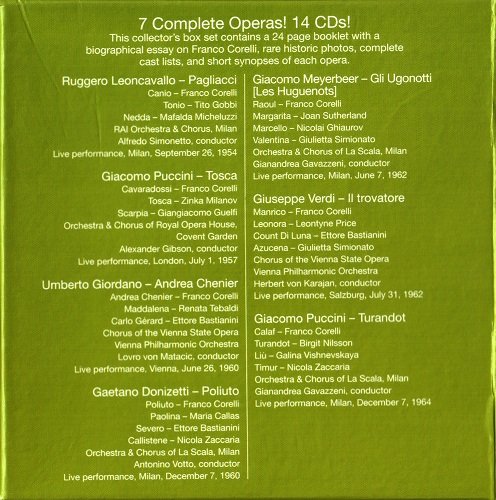 Franco Corelli - Legendary Performances (2007) [14xCD]
