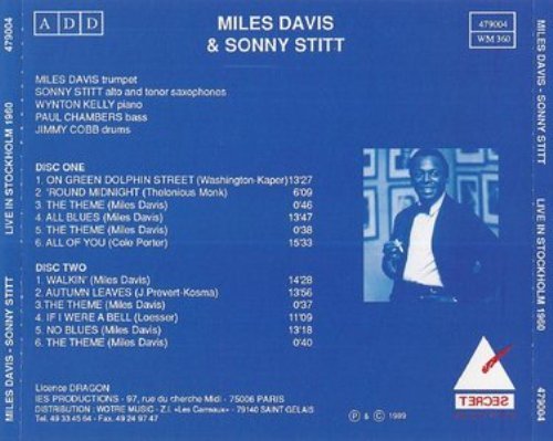 Miles Davis & Sonny Stitt – Live in Stockholm 1960 (1989) FLAC