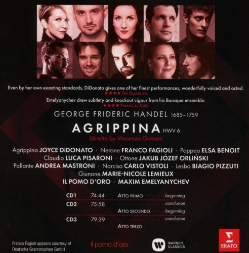 Joyce DiDonato, Elsa Benoit, Franco Fagioli, Luca Pisaroni - Handel: Agrippina (2020) CD-Rip