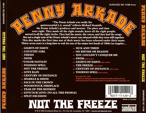 Penny Arkade - Not The Freeze (Reissue) (1967-68/2004)