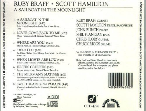 Ruby Braff & Scott Hamilton - A Sailboat in the Moonlight (1986) FLAC