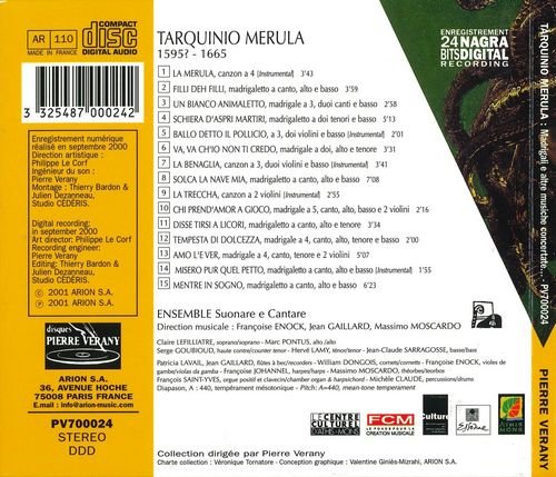 Suonare e Cantare - Tarquinio Merula: Madrigali e altre musiche concertate (2001)