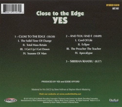 Yes - Close To The Edge (1972) [2013 SACD]