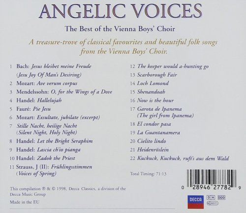Vienna Boys Choir - Angelic Voices: The Best Of The Vienna Boys' Choir (1998)