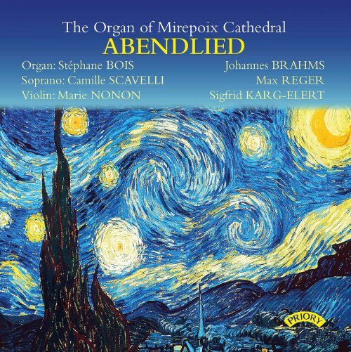 Stéphane Bois, Camille Scavelli & Marie Nonon - Brahms, Reger & Karg-Elert: The Organ of Mirepoix Cathedral: Abendlied (2020) [Hi-Res]