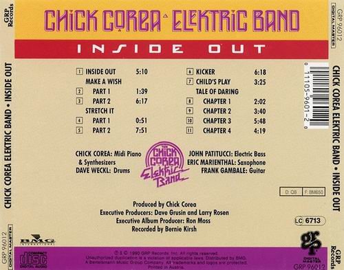 Chick Corea Elektric Band - Inside Out (1990) CD Rip