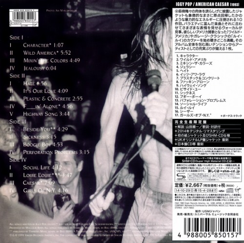 Iggy Pop -  American Caesar  (Mini LP SHM-CD Japan) (2014)