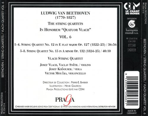 Vlach String Quartet - Beethoven: String Quartets No. 12 & 15 (1992)