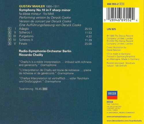 RSO Berlin, Riccardo Chailly - Mahler: Symphony No. 10 (2000)