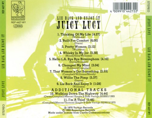 Juicy Lucy - Lie Back And Enjoy It (1970/1993)