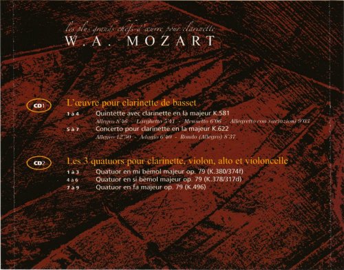 Jean Claude Veilhan, Jean Claude Malgoire, Le Quatuor Stadler - Mozart: Les plus grands chefs-d’oeuvre pour clarinette (2005)