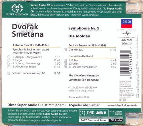 Christoph von Dohnanyi - Dvorak: Symphonie Nr.9, Smetana: Die Moldau (1986, 1995) [2005 SACD]