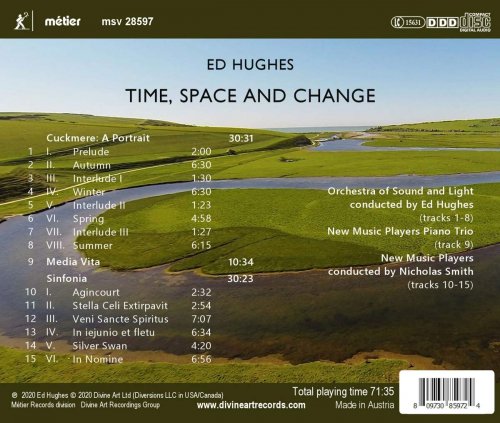 New Music Players, Orchestra of Sound and Light, Nicholas Smith, Ed Hughes - Ed Hughes: Time, Space & Change (2020) [Hi-Res]