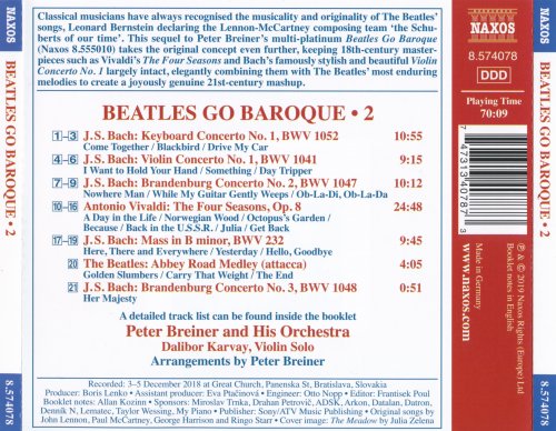 Peter Breiner and His Orchestra - Beatles Go Baroque 2 (2019) CD-Rip