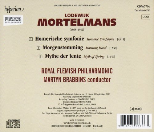 Royal Flemish Philharmonic, Martyn Brabbins - Mortelmans: Homeric Symphony, Morning Mood, Myth of Spring (2009)
