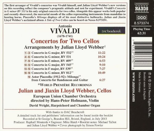 Julian & Jiaxin Lloyd Webber - Vivaldi: Concertos for Two Cellos (2014)