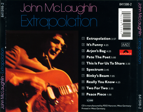 John McLaughlin -  Extrapolation (1969) FLAC