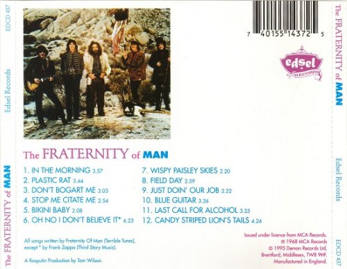 The Fraternity Of Man - The Fraternity Of Man (Reissue) (1968/1995)