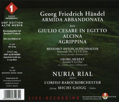 Nuria Rial, Michi Gaigg - Handel: Armida abbandonata (2004)