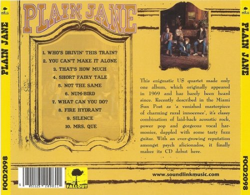 Plain Jane - Plain Jane (Reissue) (1969/2008)