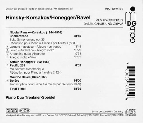 Duo Trenkner-Speidel - Rimsky-Korsakov, Honegger, Ravel: Transcriptions for Piano 4 Hands (2010)