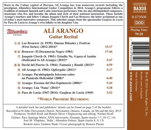 Alí Arango - Brouwer, Clerch, Del Puerto, Arango & De Lucia: Works for Guitar (2015)