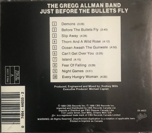 The Gregg Allman Band - Just Before The Bullets Fly (1988)