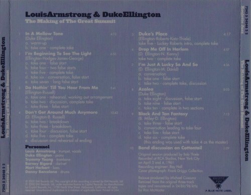 Louis Armstrong & Duke Ellington - The Making of The Great Summit (2000) FLAC